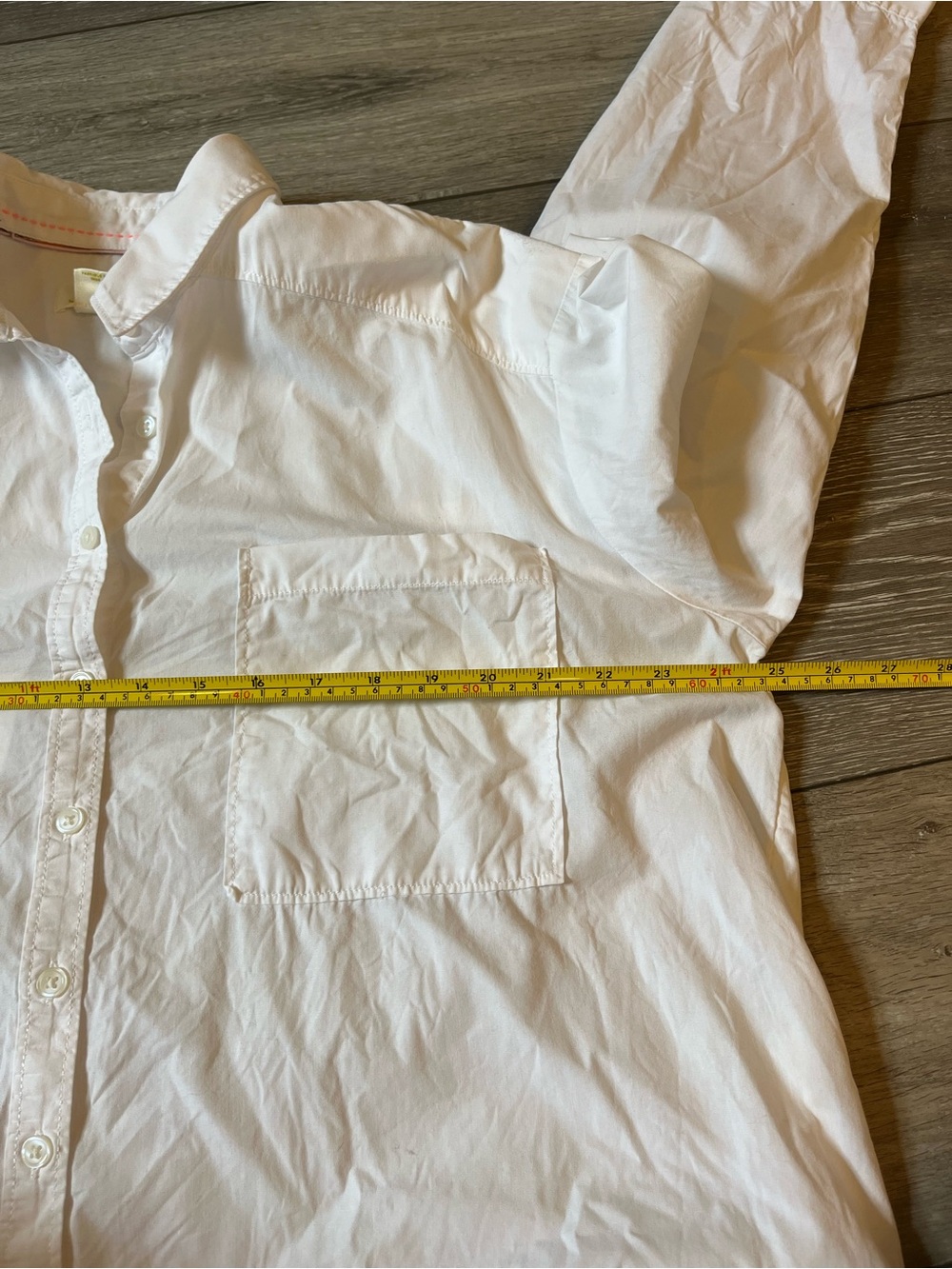 Maeve Anthropologie White 100% Cotton Shirt Dress Size XL - Picture 6 of 6